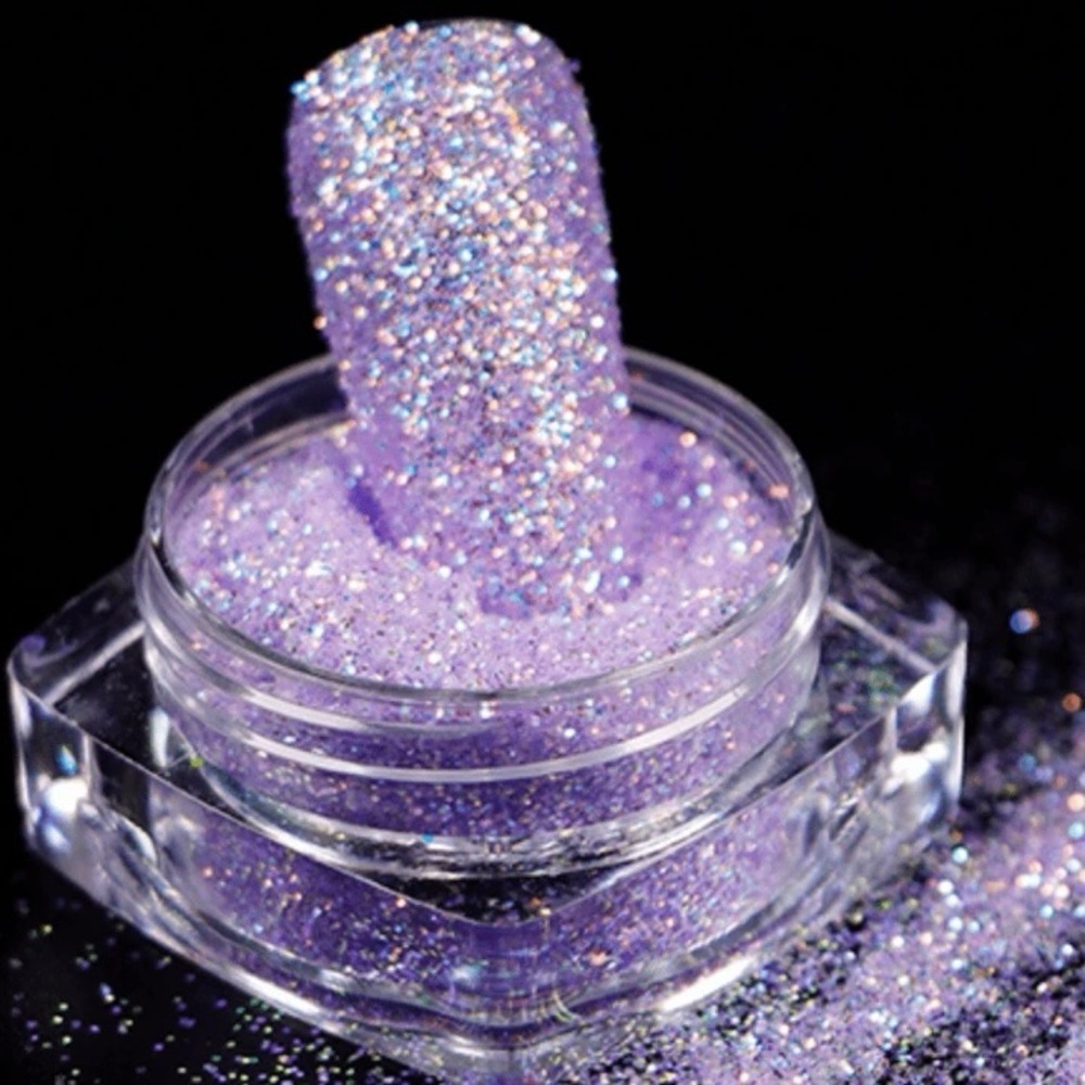 Purple Sparkly Nail Glitter Powder! NEW!